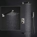 Derpras Square Rain Shower Head  304 Stainless Steel  Ultra Thin High Pressure Bathroom Rainfall Showerhead (Brushed Nickel) (16 Inch 324 Jets) - B072MHQSYT